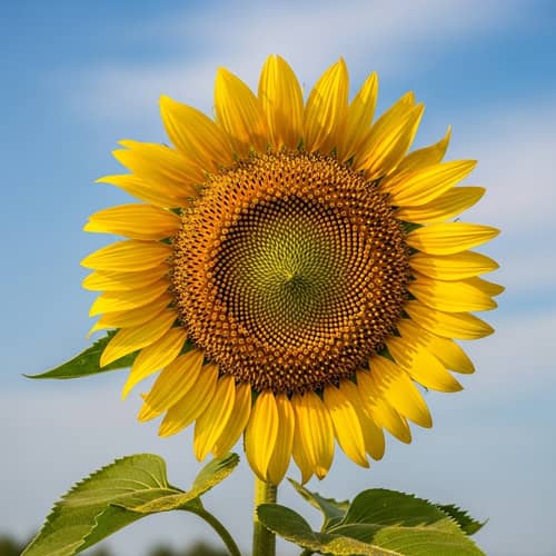 Vibrant Sunflower in Afternoon Sunlight - Stunning Nature Photography