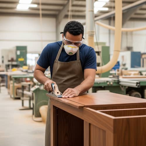 Expert Middle-Eastern Cabinet Maker Crafting Modern Kitchen Cabinet