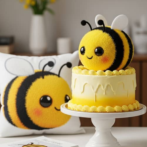 Bee-Themed Birthday Cake | Playful & Inviting Design