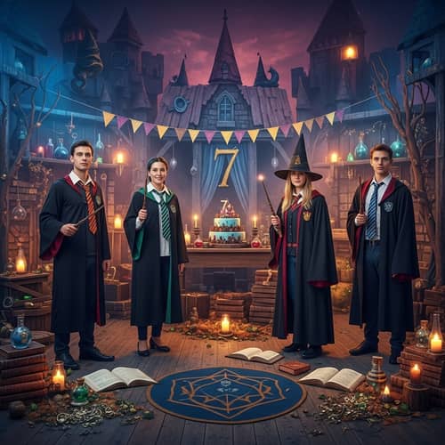 Medieval Castle 7th Birthday Party with Magical Wizardry Theme