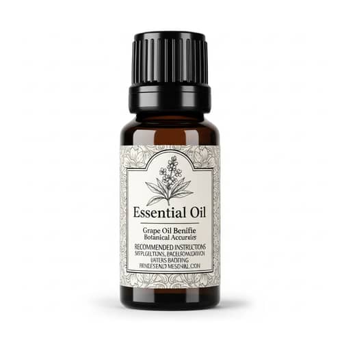 Elegant [Essential Oil] Label with Plant Illustration