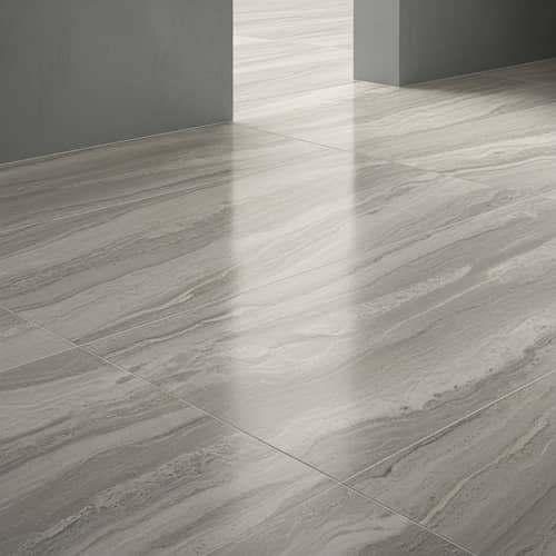 Porcelain Floor Texture to Complement Gray Walls