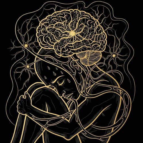 Nightmare: Human Body and Brain in Black & Gold