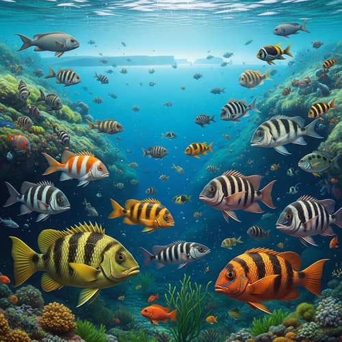 Photo-Realistic Images of Native Irish Fish Species in Their Habitats