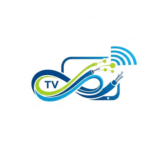 Fiber-Optic Internet & TV Services | Innovative Logo Design