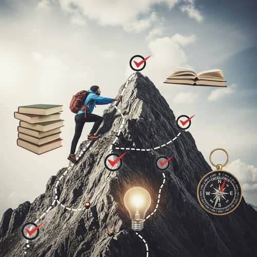 Overcome Obstacles: Reach Excellence Climbing Your Goals
