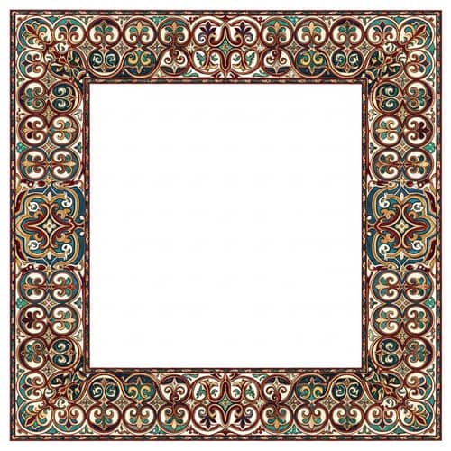 Intricate Kazakh Patterns for Catalog: Border Designs