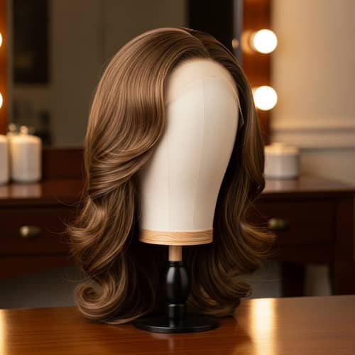 Stylish Wig Stand for Displaying Wigs