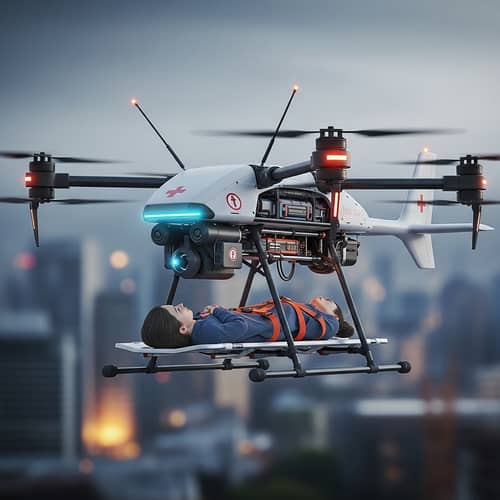 Advanced Drone for Injured Evacuation | Urban Rescue Operations