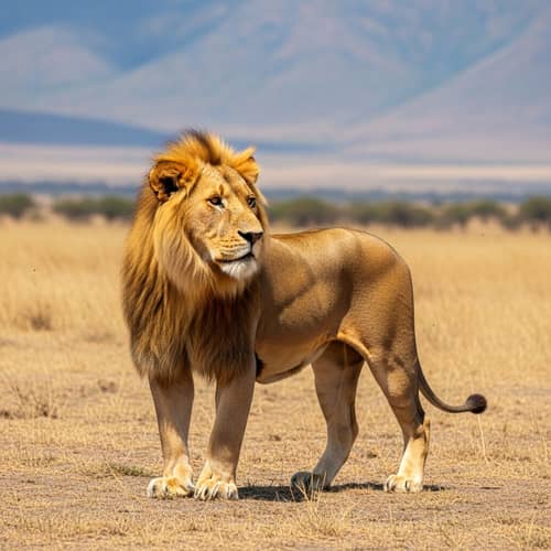 Majestic Lion in African Savanna | King of the Wild