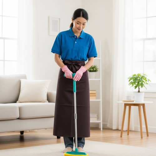 Professional Domestic Cleaner | Bright Living Room Cleaning