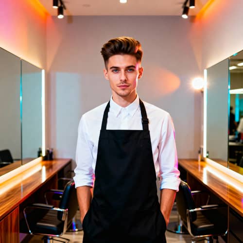 Creative Hair Stylist Headshot | Professional Salon Look