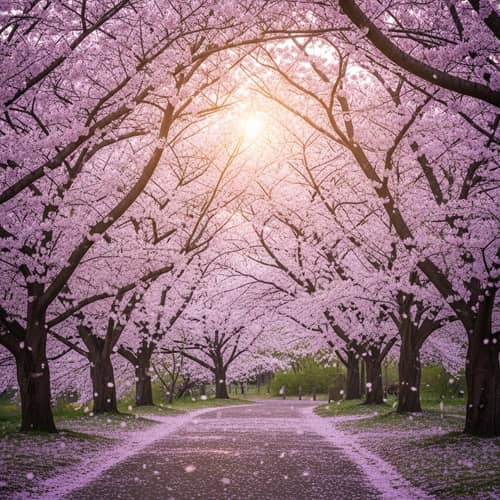 April Cherry Blossoms: Exchanging Conversations with Nature