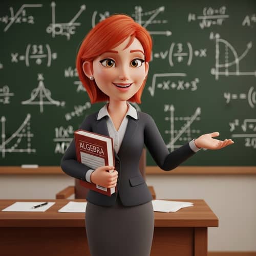 Russian Descent Female Teacher with Bright Red Hair