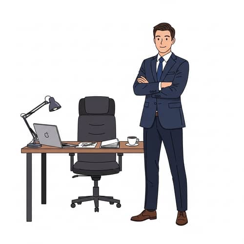 Professional Leader in Modern Office Environment