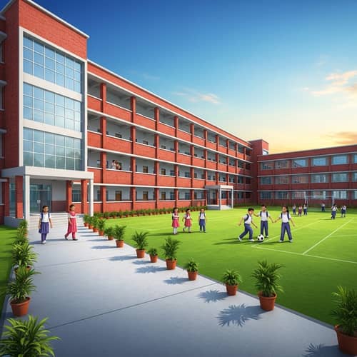 Vibrant Traditional School Campus for Diverse Learning