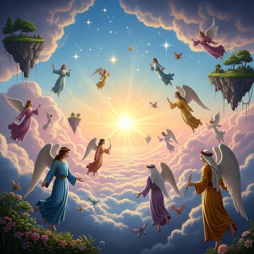 Heavenly Landscape: A Serene Celestial Vision