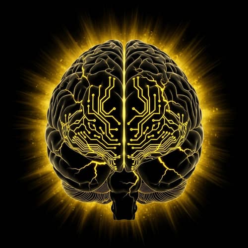 Brain and Fear: Capturing Consciousness and Trauma in Black, Gold, and Yellow
