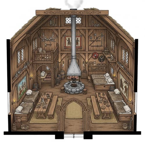 House of Wolf - Interior Architectural Plan | Celestia Academy