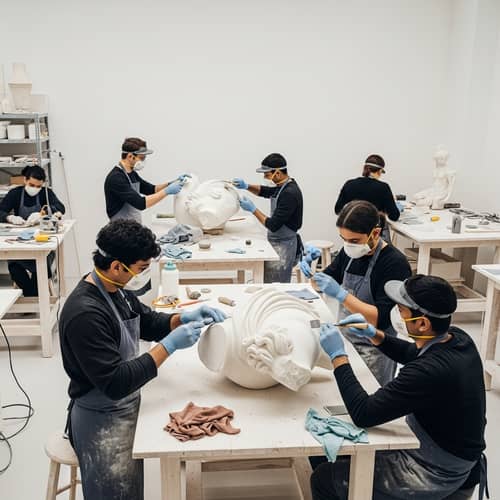 Marble Restoration in a Minimalist Setting