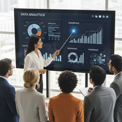 Targeted Sales Approach with Data Analytics Charts | Sales Strategy