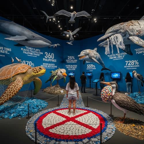 Sirens of Sorrow: Art Installation Depicting Plastic Seas