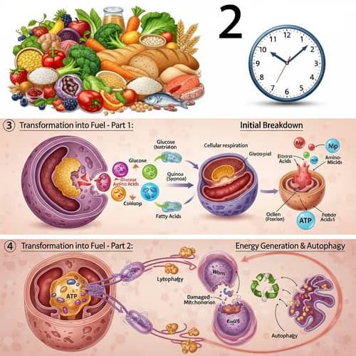 Autophagy and Fasting: A Visual Journey of Cellular Transformation