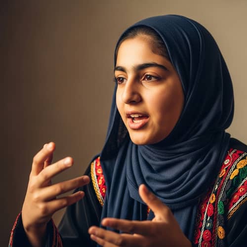 Middle-Eastern Girl in Hijab | Vibrant Personality Documented