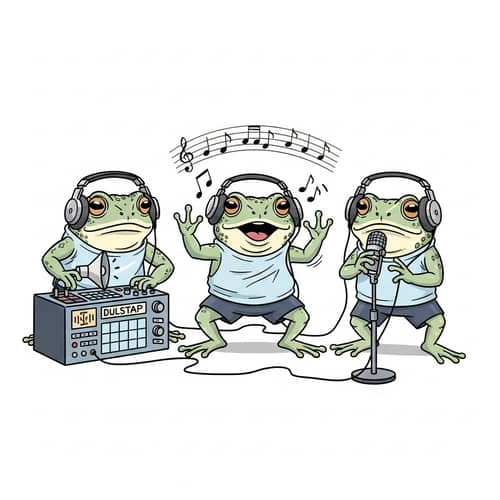 Three Playful Toad Dubsteppers | Creative Toad Musicians