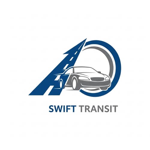 Transportation Company Logo Design with Mobility and Speed Elements