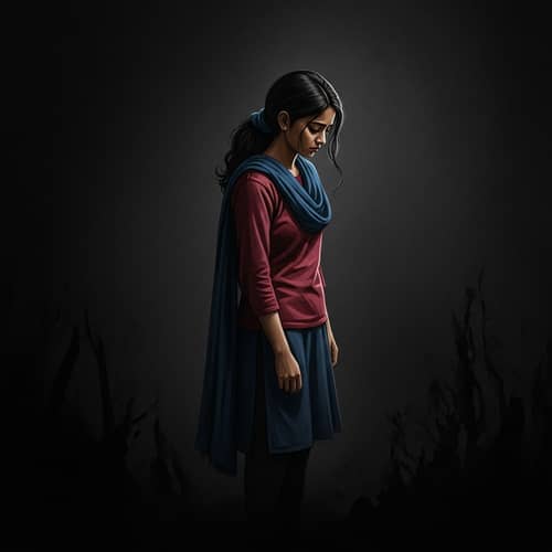 Portrait of a Teenage Girl: Symbolic Struggle with Depression | YourWebsite