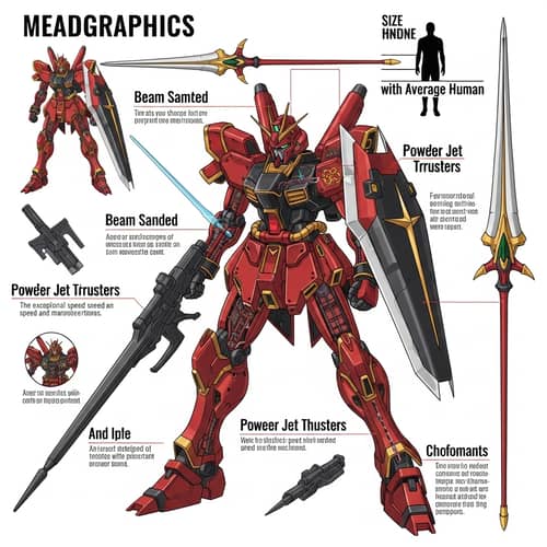 Sinanju Gundam: Futuristic Robot Suit Infographic