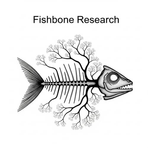 Fishbone Research Visualization | Problem, Causes, Data Points