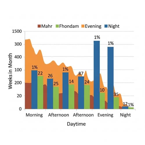 Daytime Weeks in a Month Bar Chart