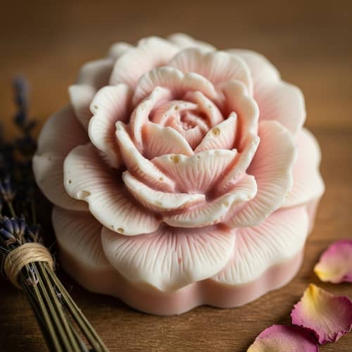 Handmade Flower-Shaped Soaps | Artisanal Bath Products