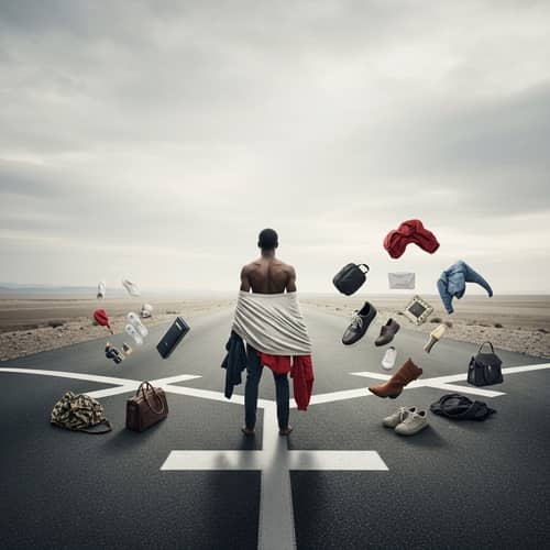 Stripping Away for a Clear Path | Self Discovery Concept