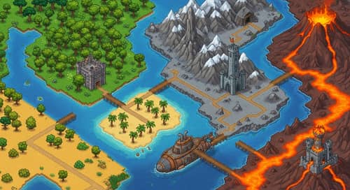 Pixel Art Landscape: Adventure in Pixel Aesthetic