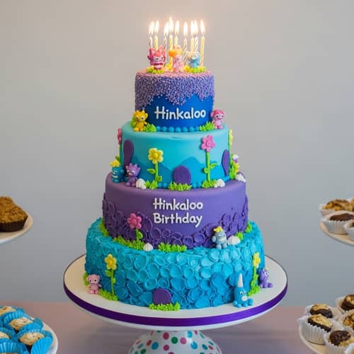 Whimsical Birthday Cake Inspired by Hinkaloo - Magical Landscape Design