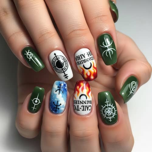 Fantasy Nail Art Inspired by Popular TV Series Themes