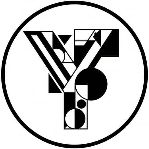 Y Letter Logo in Russian Constructivist Style