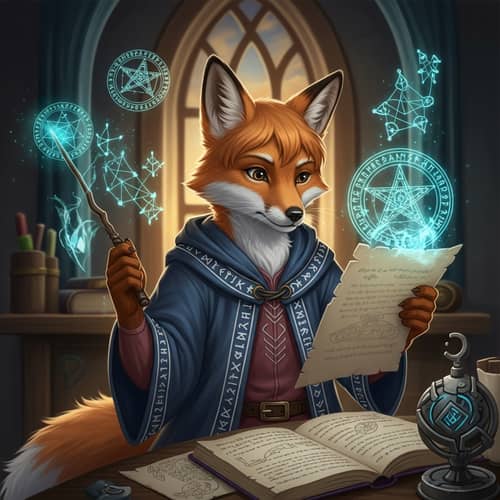 Fox Wizard: Young & Brave Student of Wizard Academy