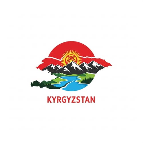 Creative Tourism Logo Reflecting Kyrgyzstan's Majestic Beauty