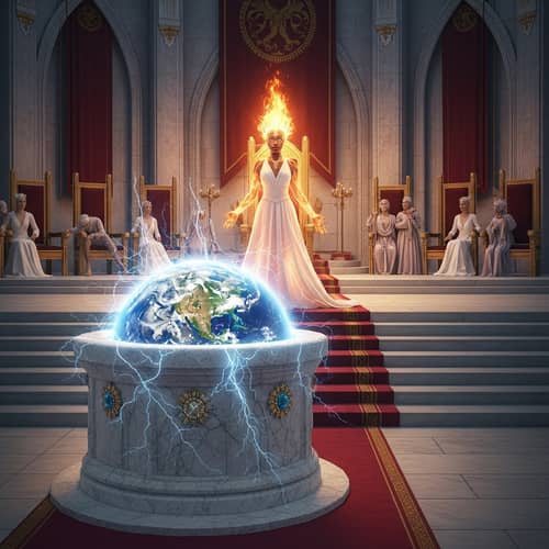 Radiant Woman in New Jerusalem: Ethereal Beauty and Celestial Splendor