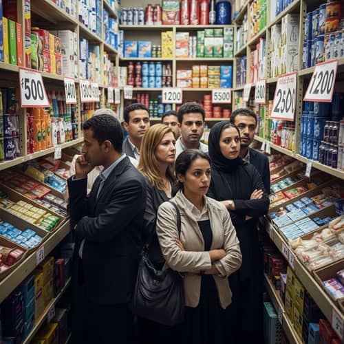 Economic Crisis in Egypt: Diverse Citizens in High-Priced Market