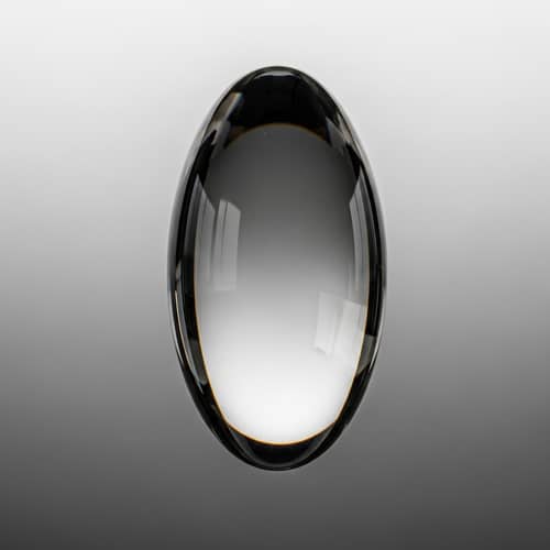 Ethereal Glass Ellipsoid Defying Gravity - Enchanting Visual