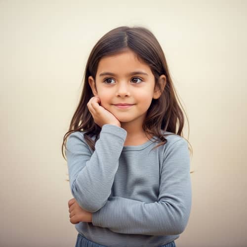 Young Hispanic Girl | Brown Hair, Brown Eyes