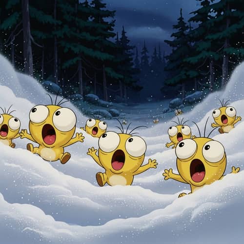 Magical Minions in a Russian Night Forest