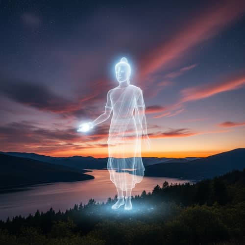 Yemraj Aatma - Tranquil Spirit in Twilight Landscape