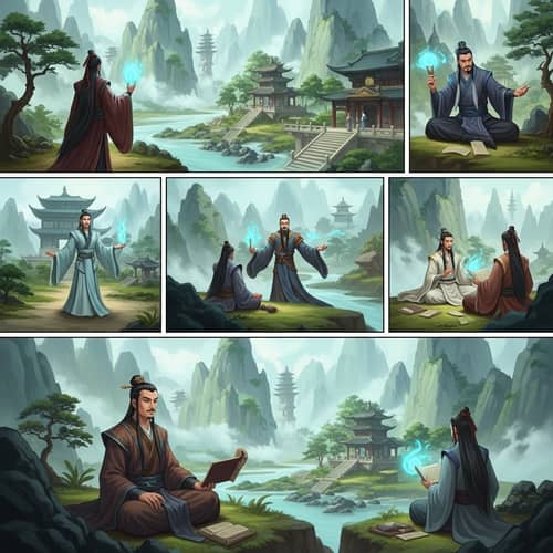 Immortal Cultivators: Ethereal Landscapes & Mystical Arts