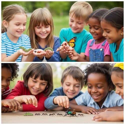 Children Playing with Bugs: Shared Fascination Across Races